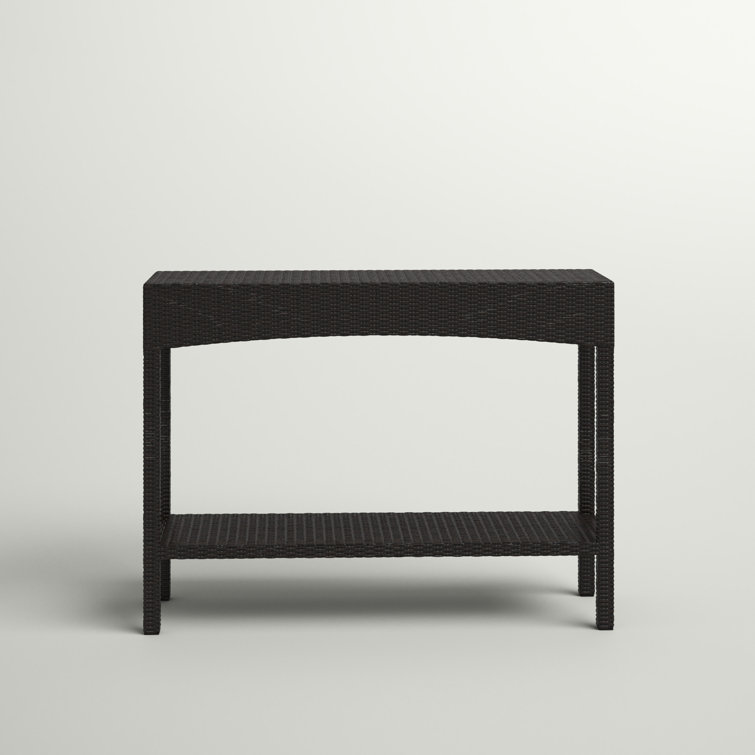 Outdoor rattan console table hot sale